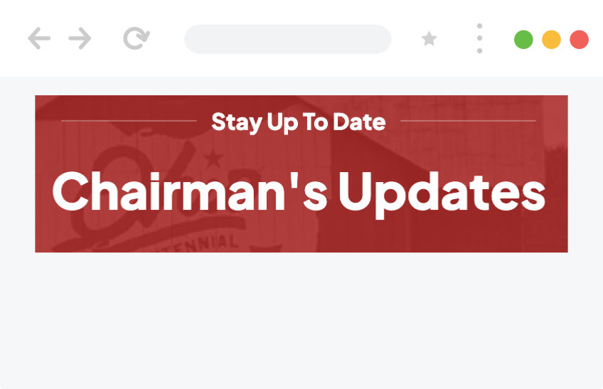Chairman's Updates