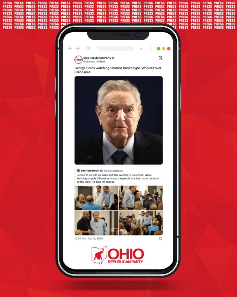 Sherrod Brown’s Campaign Is Funded by Coastal Elites — Not Ohio