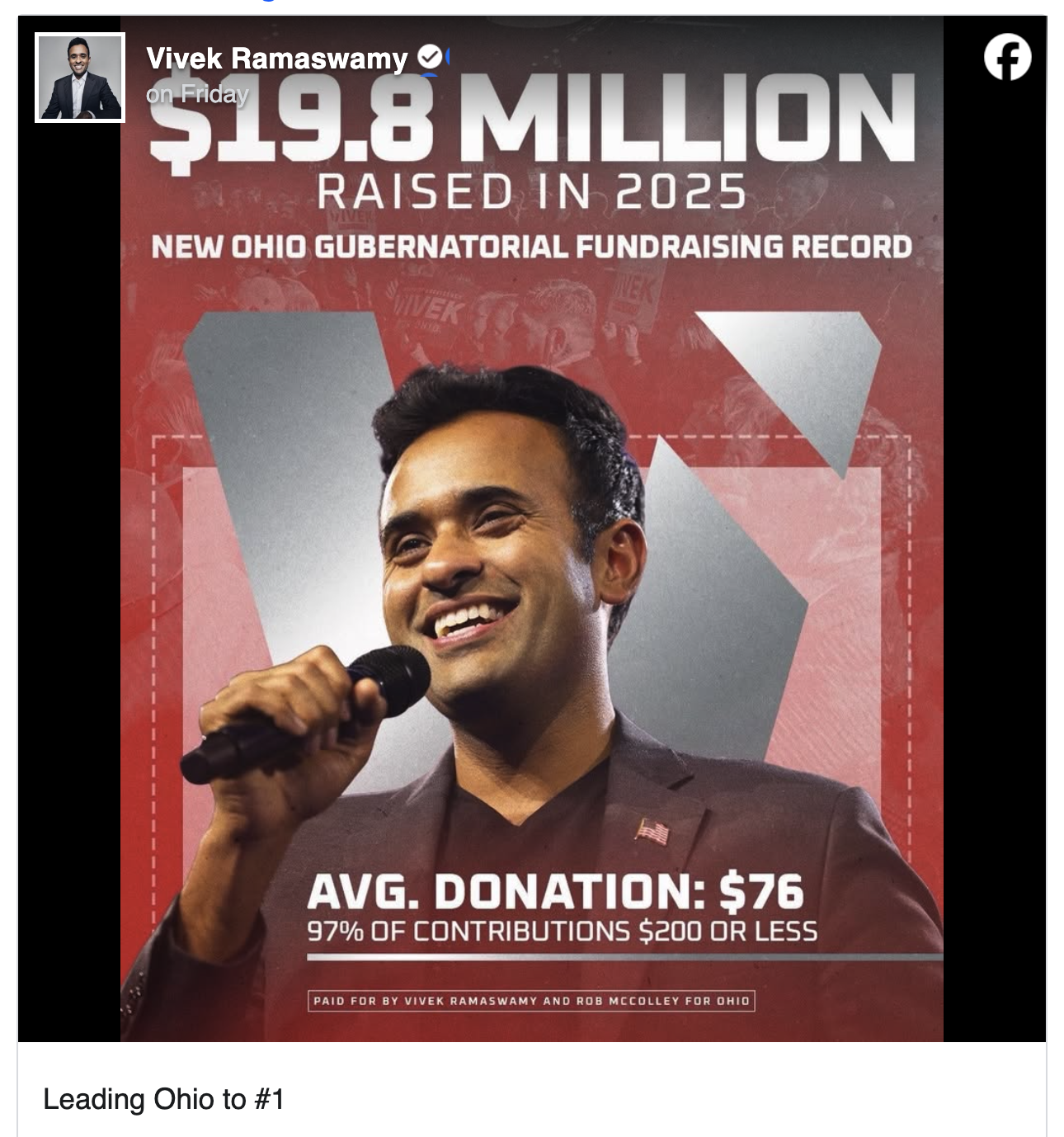 Record-Breaking Grassroots Fundraising for Ohio's Future