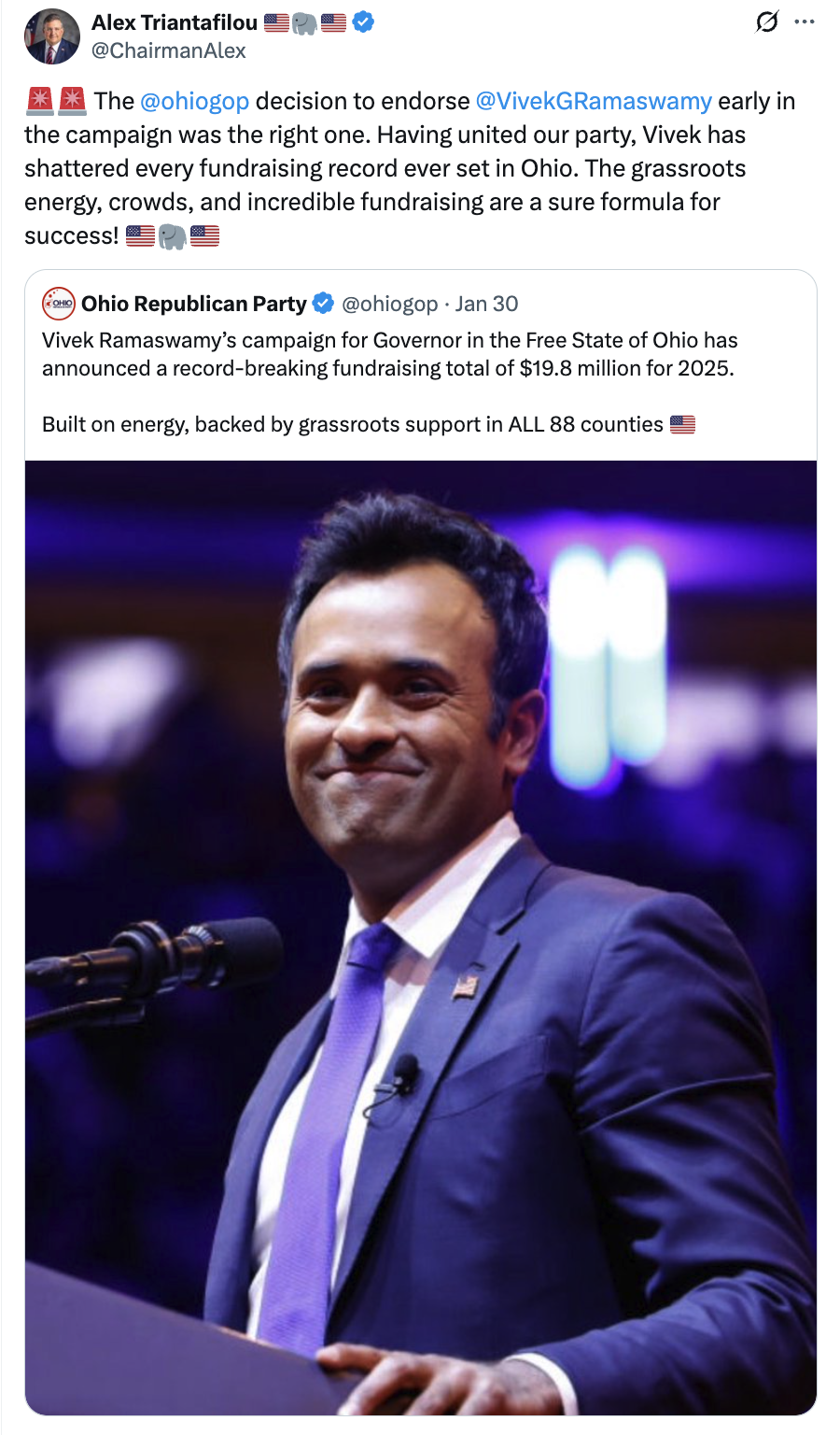 Unprecedented Grassroots Support Fuels Ohio Campaign