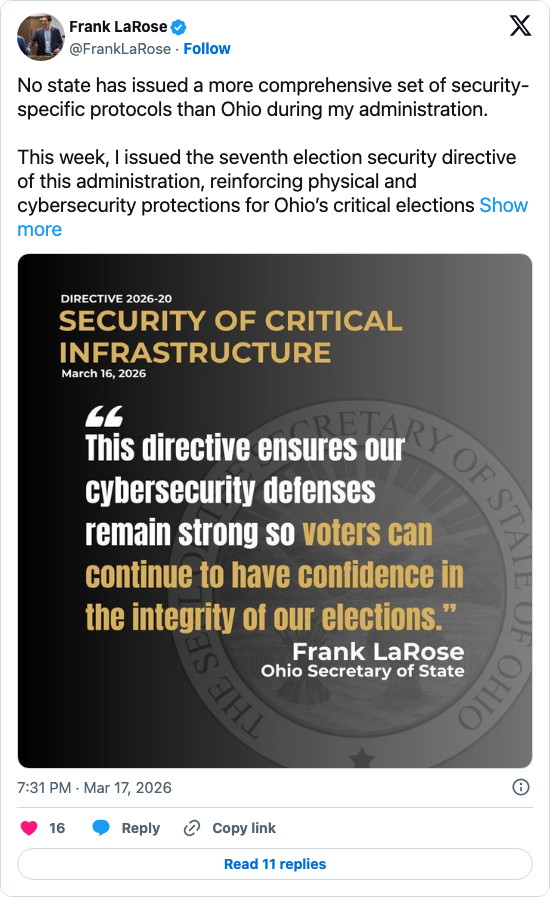 Seventh Election Security Directive