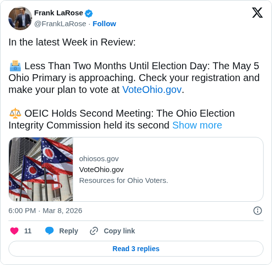 Ohio Voters Encouraged to Prepare for Primary