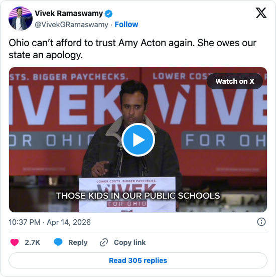 Amy Acton Owes Ohio an Apology